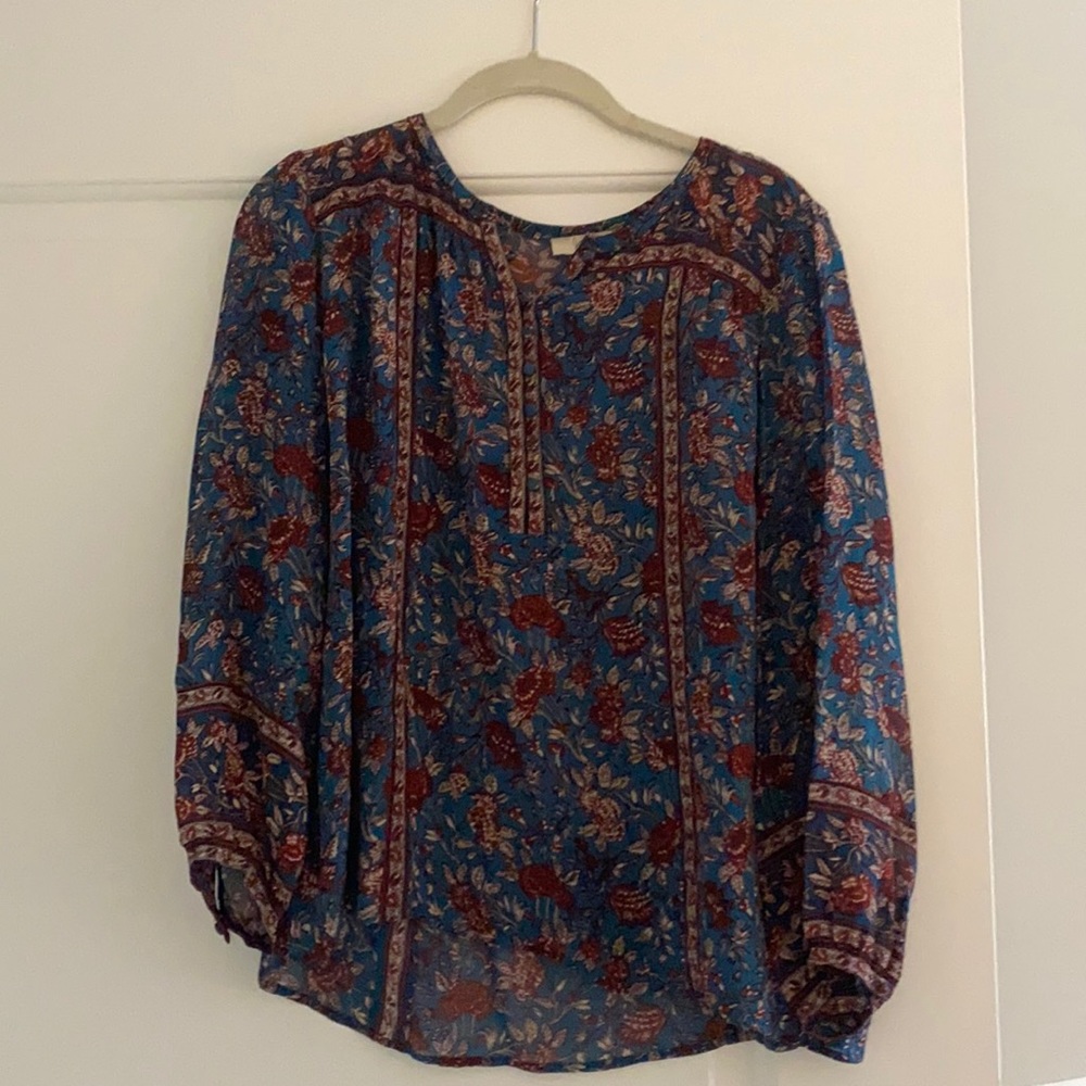 Joie silk floral blouse